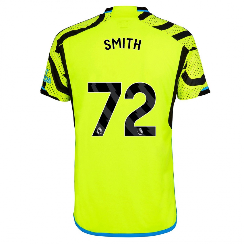Dame Matt Smith #72 Gul Bortetrøye Drakt Trøye 2023/24 Skjorter T-Skjorte