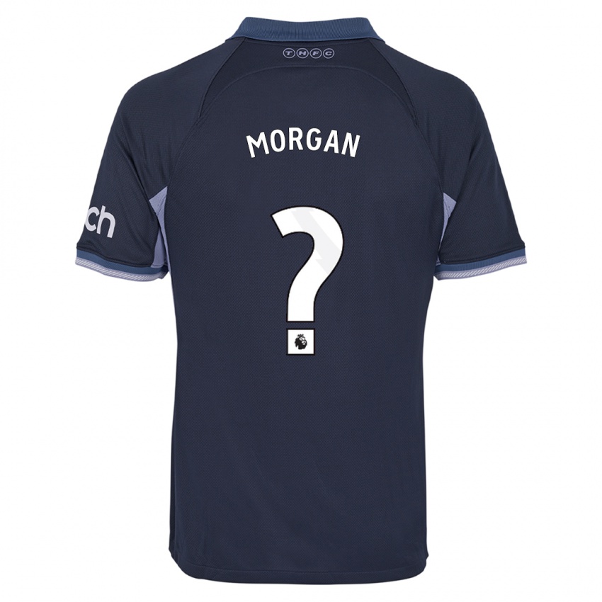Dame Kieran Morgan #0 Mørke Blå Bortetrøye Drakt Trøye 2023/24 Skjorter T-Skjorte