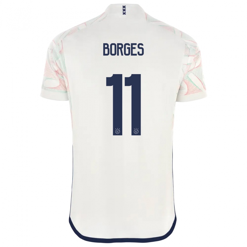 Dame Carlos Borges #11 Hvit Bortetrøye Drakt Trøye 2023/24 Skjorter T-Skjorte