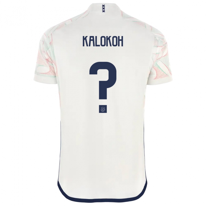 Dame David Kalokoh #0 Hvit Bortetrøye Drakt Trøye 2023/24 Skjorter T-Skjorte
