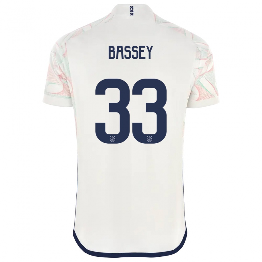 Dame Calvin Bassey #33 Hvit Bortetrøye Drakt Trøye 2023/24 Skjorter T-Skjorte