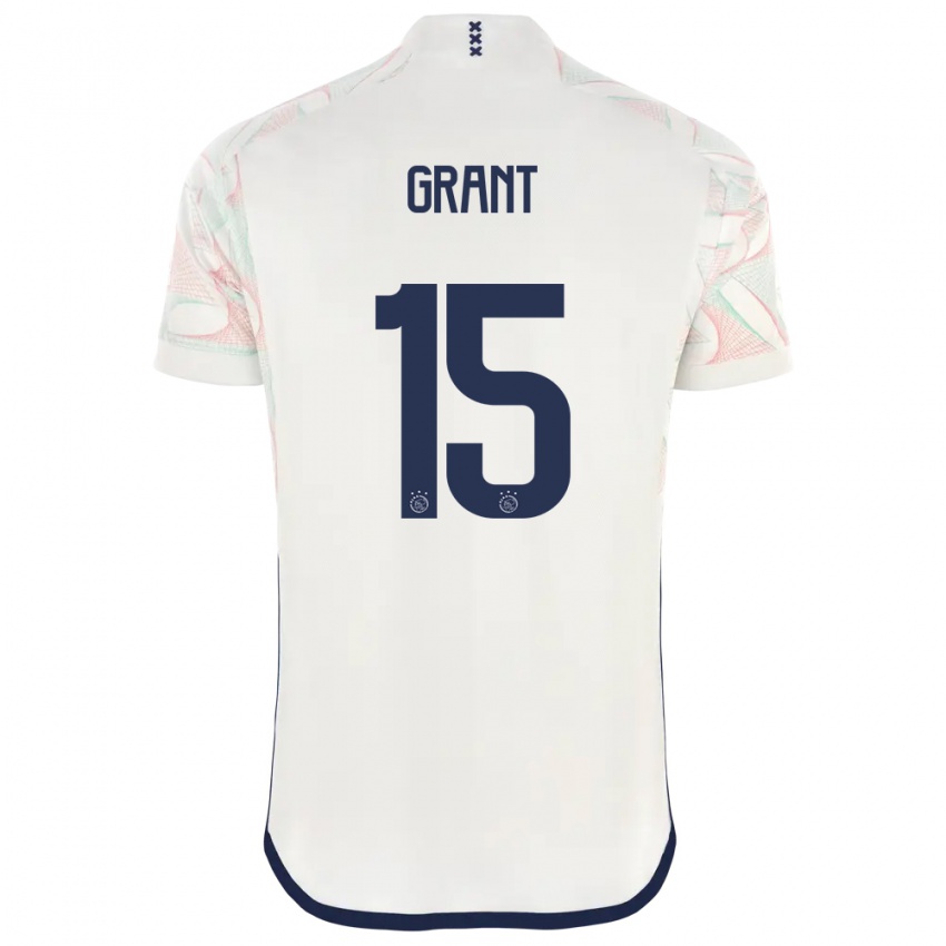 Dame Chasity Grant #15 Hvit Bortetrøye Drakt Trøye 2023/24 Skjorter T-Skjorte