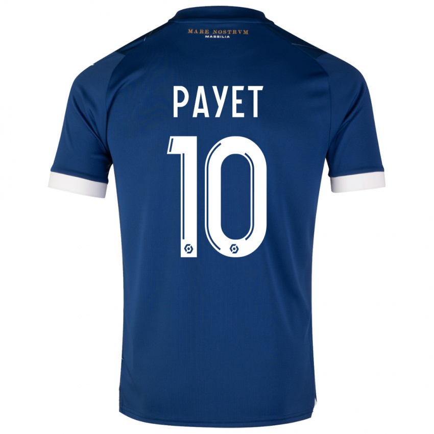 Dame Dimitri Payet #10 Mørke Blå Bortetrøye Drakt Trøye 2023/24 Skjorter T-Skjorte