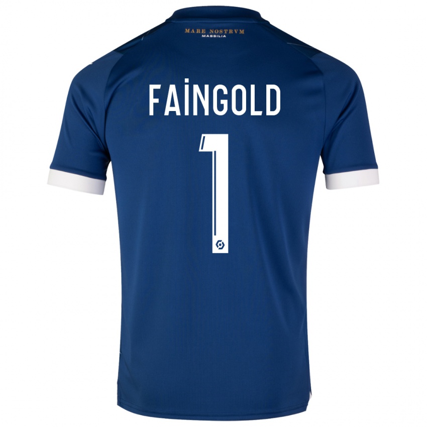 Dame Abbie Faingold #1 Mørke Blå Bortetrøye Drakt Trøye 2023/24 Skjorter T-Skjorte