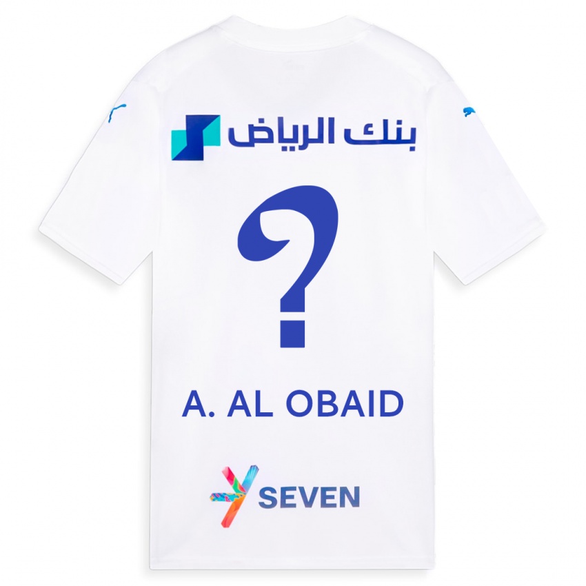 Dame Abdulrahman Al-Obaid #0 Hvit Bortetrøye Drakt Trøye 2023/24 Skjorter T-Skjorte