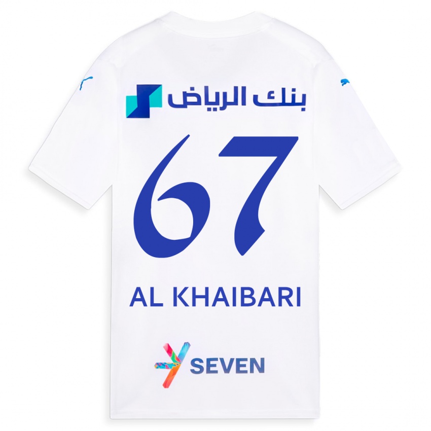 Dame Mohammed Al-Khaibari #67 Hvit Bortetrøye Drakt Trøye 2023/24 Skjorter T-Skjorte