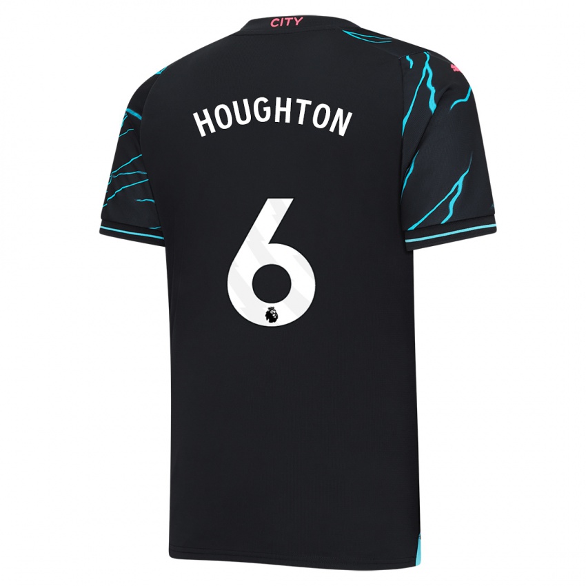 Dame Steph Houghton #6 Mørke Blå Tredje Sett Drakt Trøye 2023/24 Skjorter T-Skjorte
