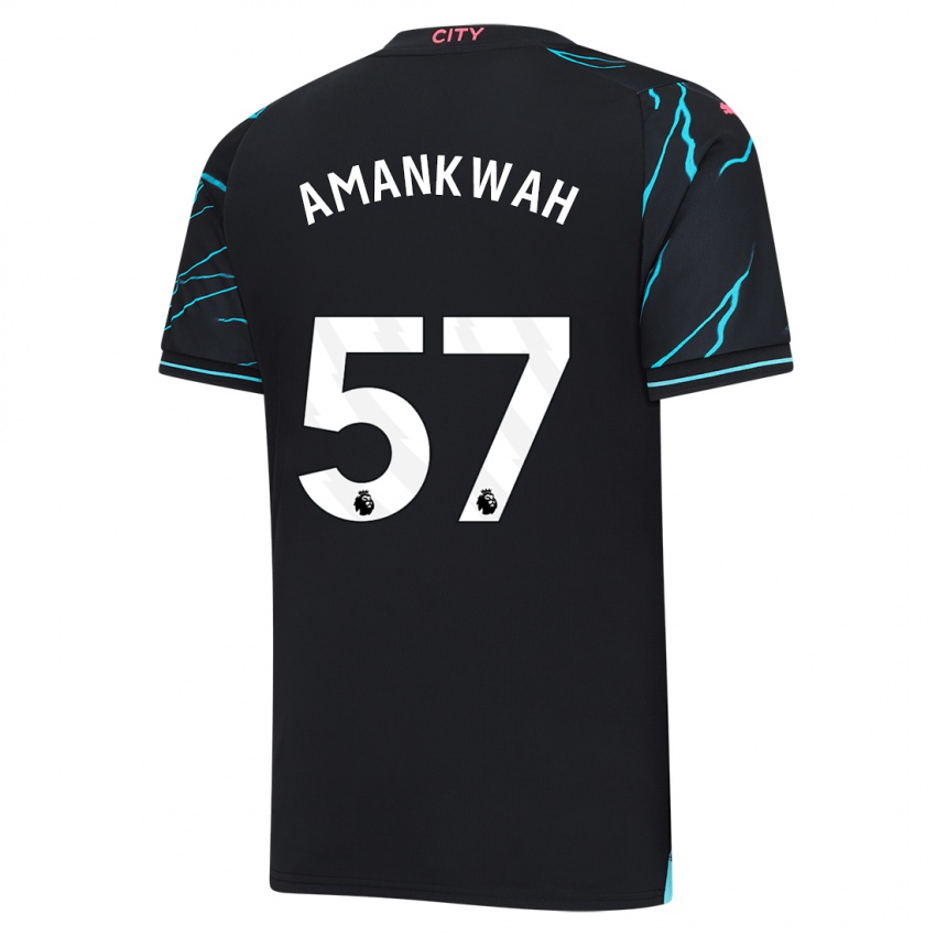 Dame Yeboah Amankwah #57 Mørke Blå Tredje Sett Drakt Trøye 2023/24 Skjorter T-Skjorte