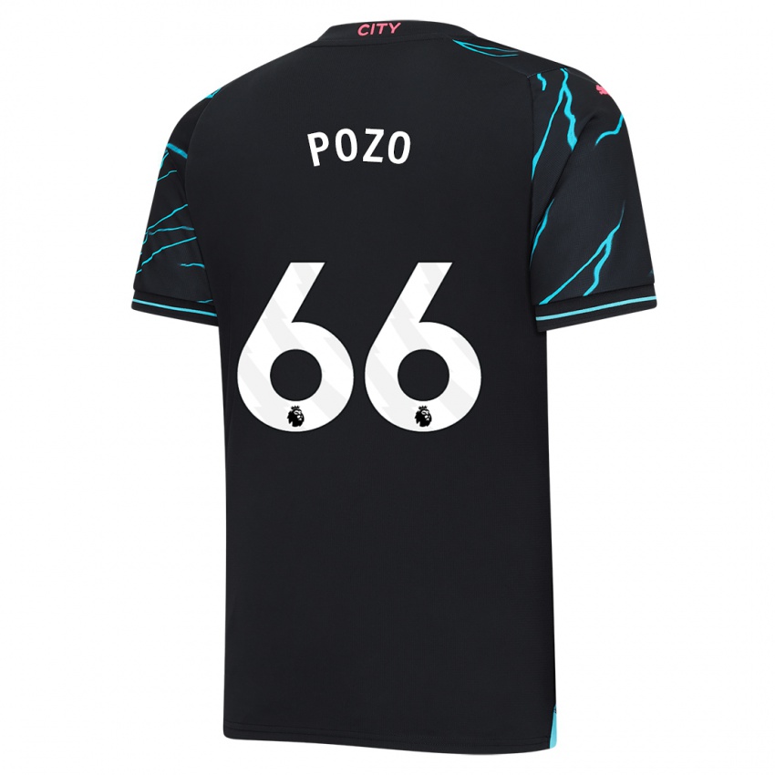 Dame Iker Pozo #66 Mørke Blå Tredje Sett Drakt Trøye 2023/24 Skjorter T-Skjorte