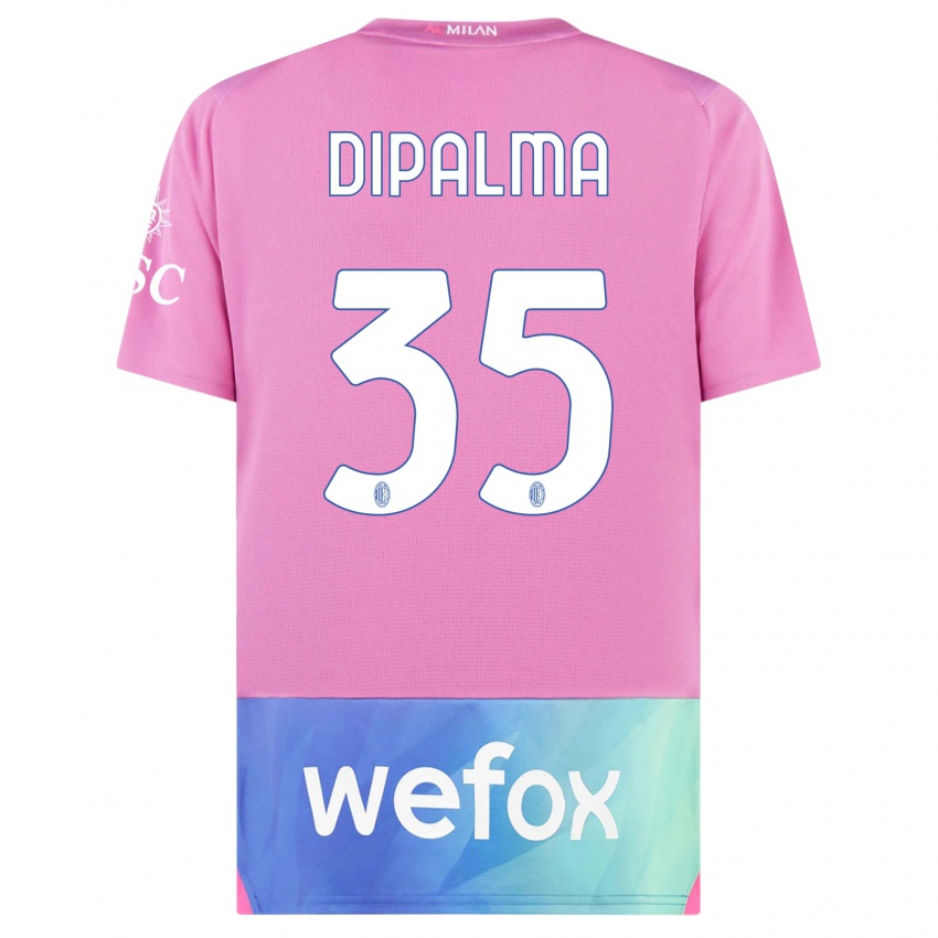 Dame Matteo Dipalma #35 Rosa Lilla Tredje Sett Drakt Trøye 2023/24 Skjorter T-Skjorte