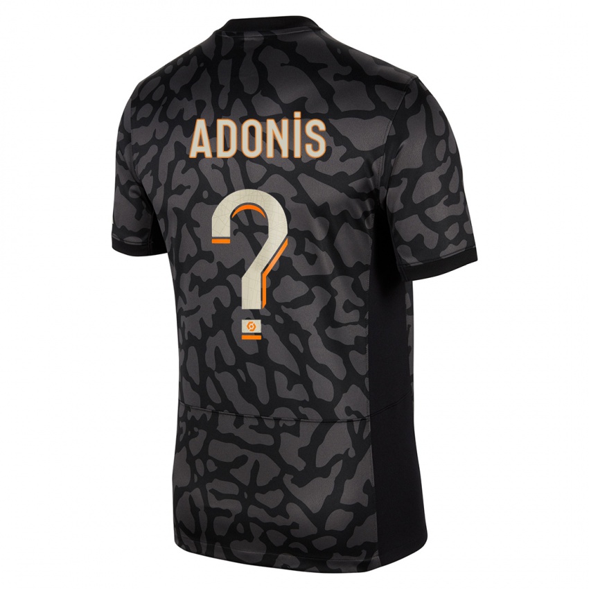 Dame Erwan Adonis #0 Svart Tredje Sett Drakt Trøye 2023/24 Skjorter T-Skjorte