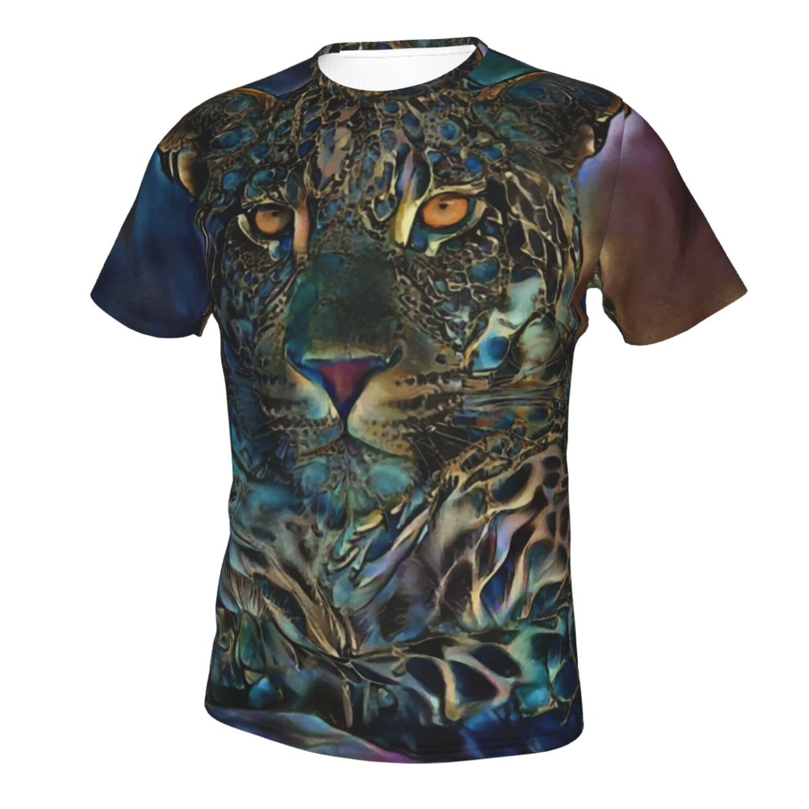 Laria Leopard Mikset Media Elementer Klassisk T-skjorte