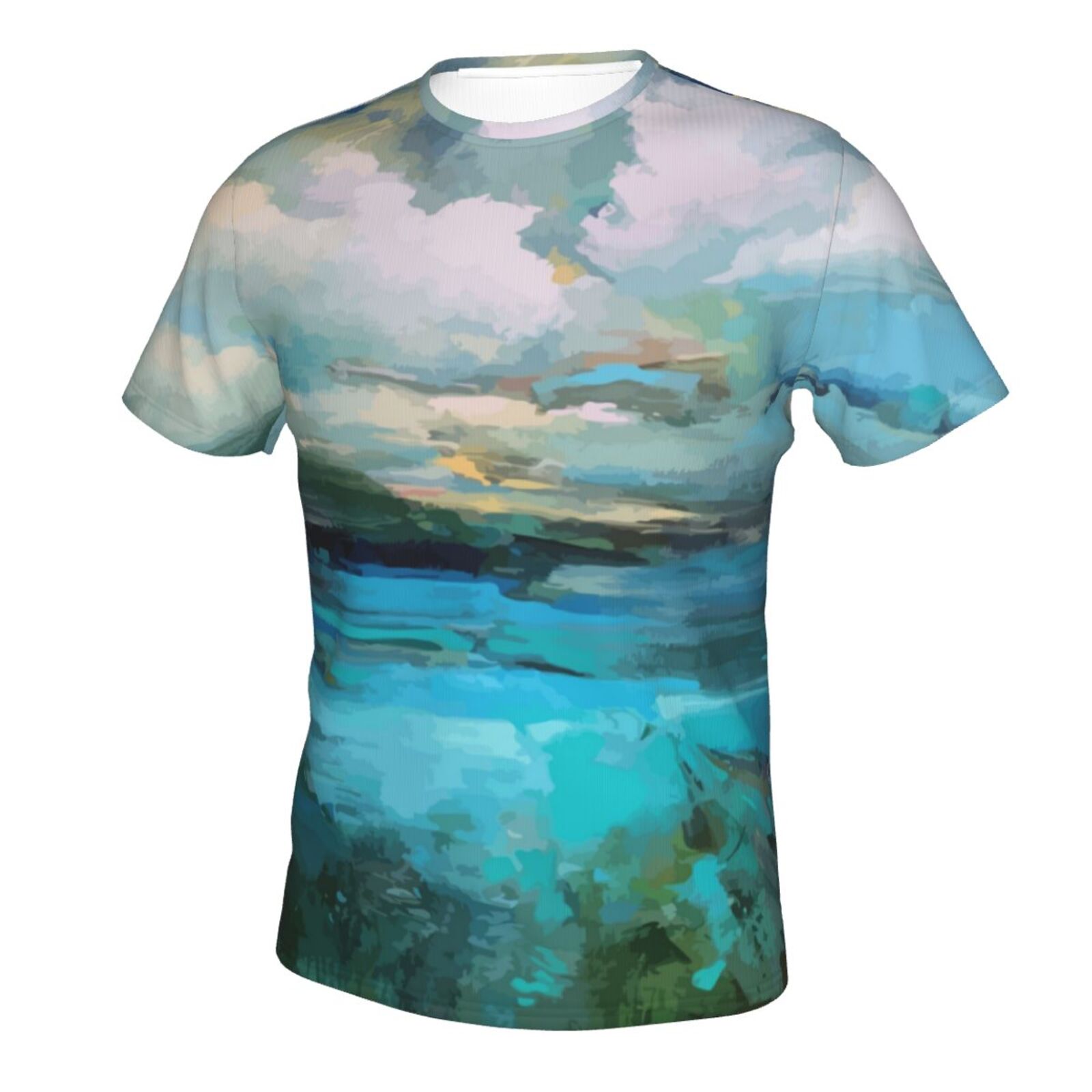 Clouds Over The Lake Malerelementer Klassisk T-skjorte