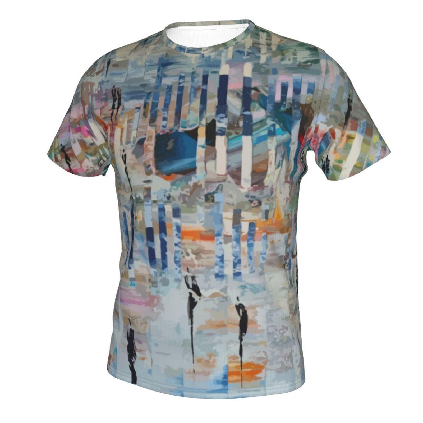 Walk In An Abstract World Malerelementer Klassisk T-skjorte